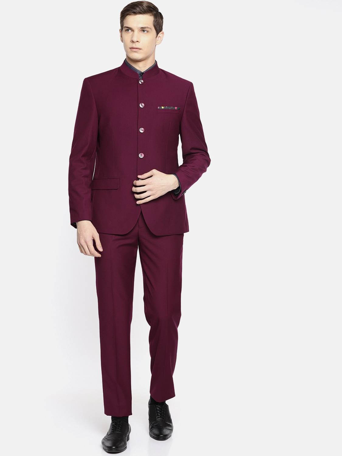 Royal Kurta Bandhgala Suit Solid Men Suit
