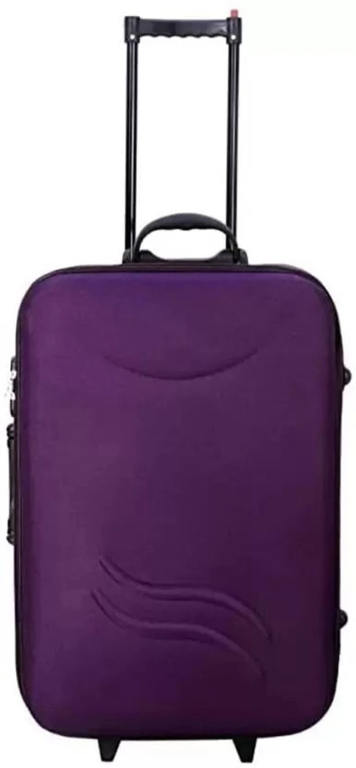 Image of MXZORA Soft Body Set of 2 Luggage 3 Wheels - Trolley Bag Soft Body 65 CM. (Check-in) & 55 CM (Cabin) Luggage JH - Purple
