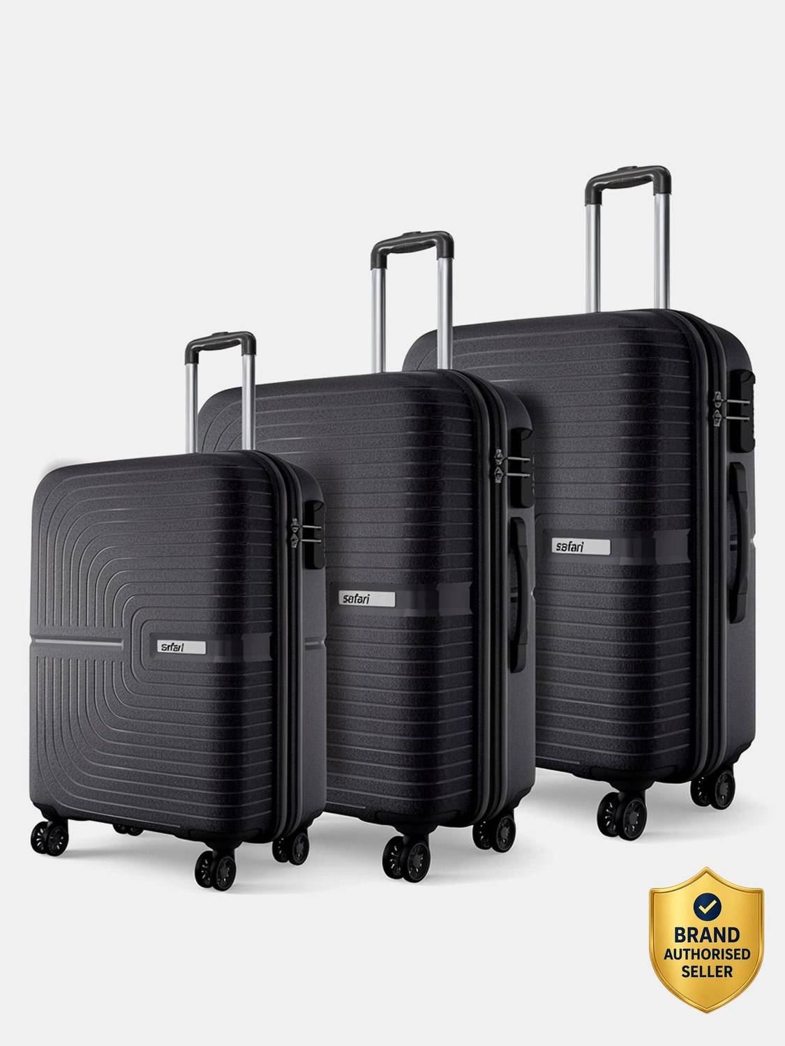 SAFARI ECLIPSENEO 3 Small 55cm Cabin & Check-in Set 8 Wheels Pack of 3