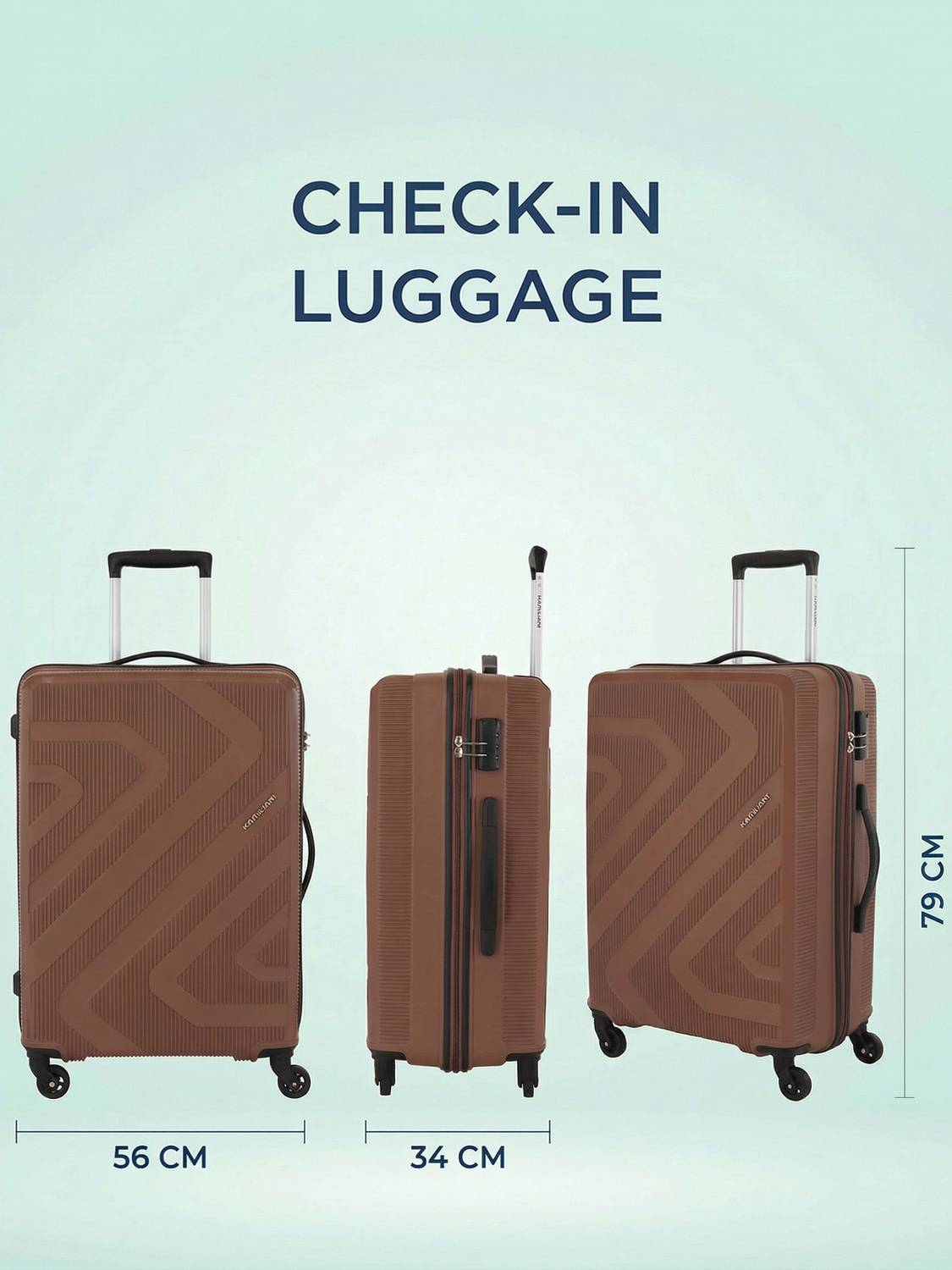 Kamiliant American Tourister Combination Lock Cabin & Pack of 3 - Image 4
