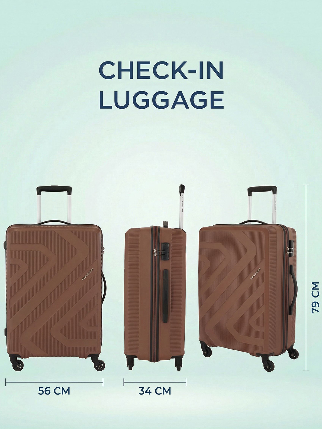 Image of Kamiliant by American Tourister Combination Lock-Kiza(Small55Cm|Medium68Cm|Large79Cm) Cabin & Check-in Set 4 Wheels - 30 inches