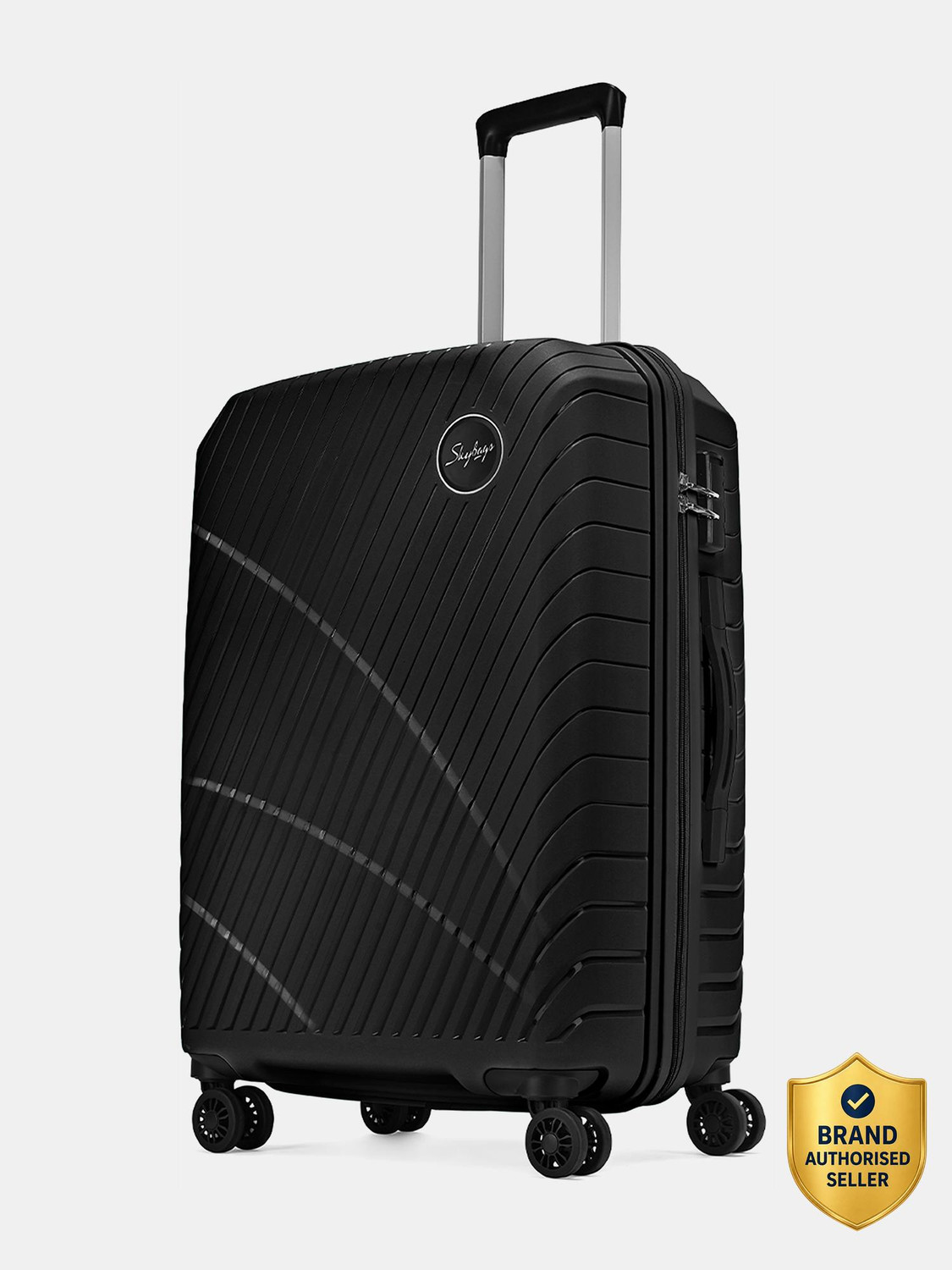Image of SKYBAGS Streax Check-in Trolley Bag | Hard Luggage | Combination Lock with Sturdy Zipper Check-in Suitcase 8 Wheels - 26 inch