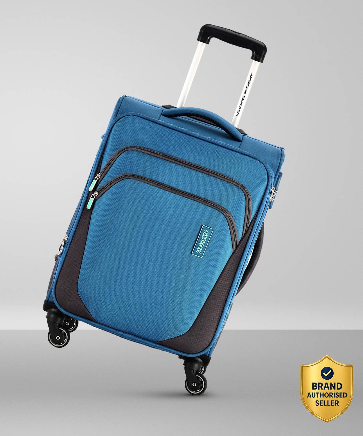 AMERICAN TOURISTER KANSAS SPINNER 80 CM BLUE Expandable  Check-in Suitcase 4 Wheels - 31 Inch