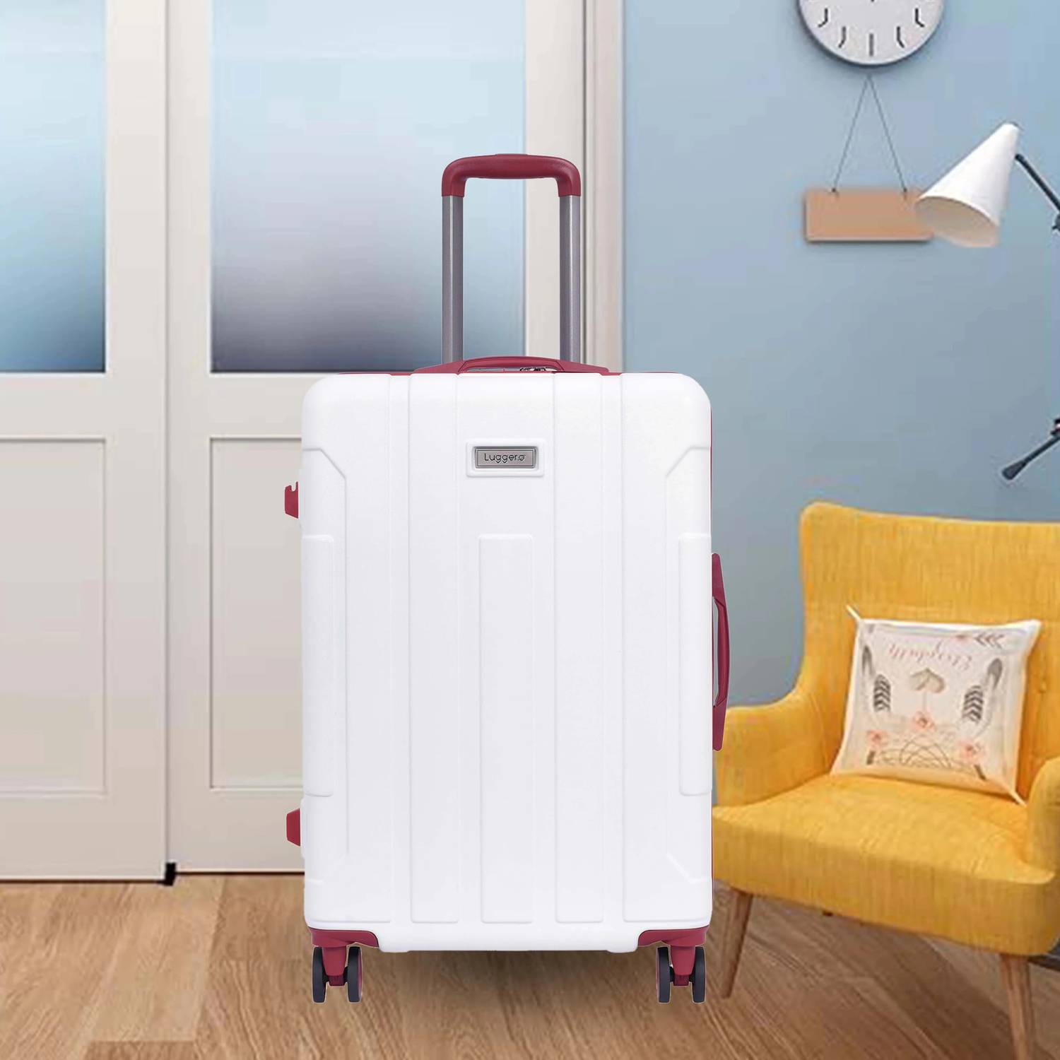 Luggero CANDY Light-Weight & Durable Polycarbonate OFF White Hard