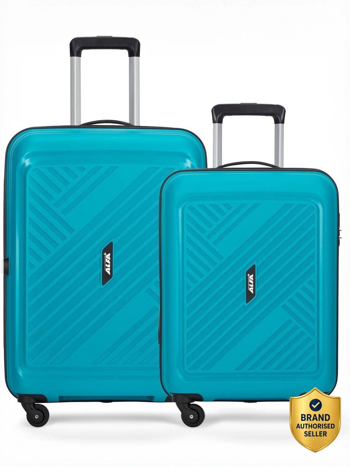 ALFA by VIP Rhino 2 (Small 55cm| Medium 65cm) - Trolley Bag Cabin & Check-in Set 8 Wheels - 26 Inch