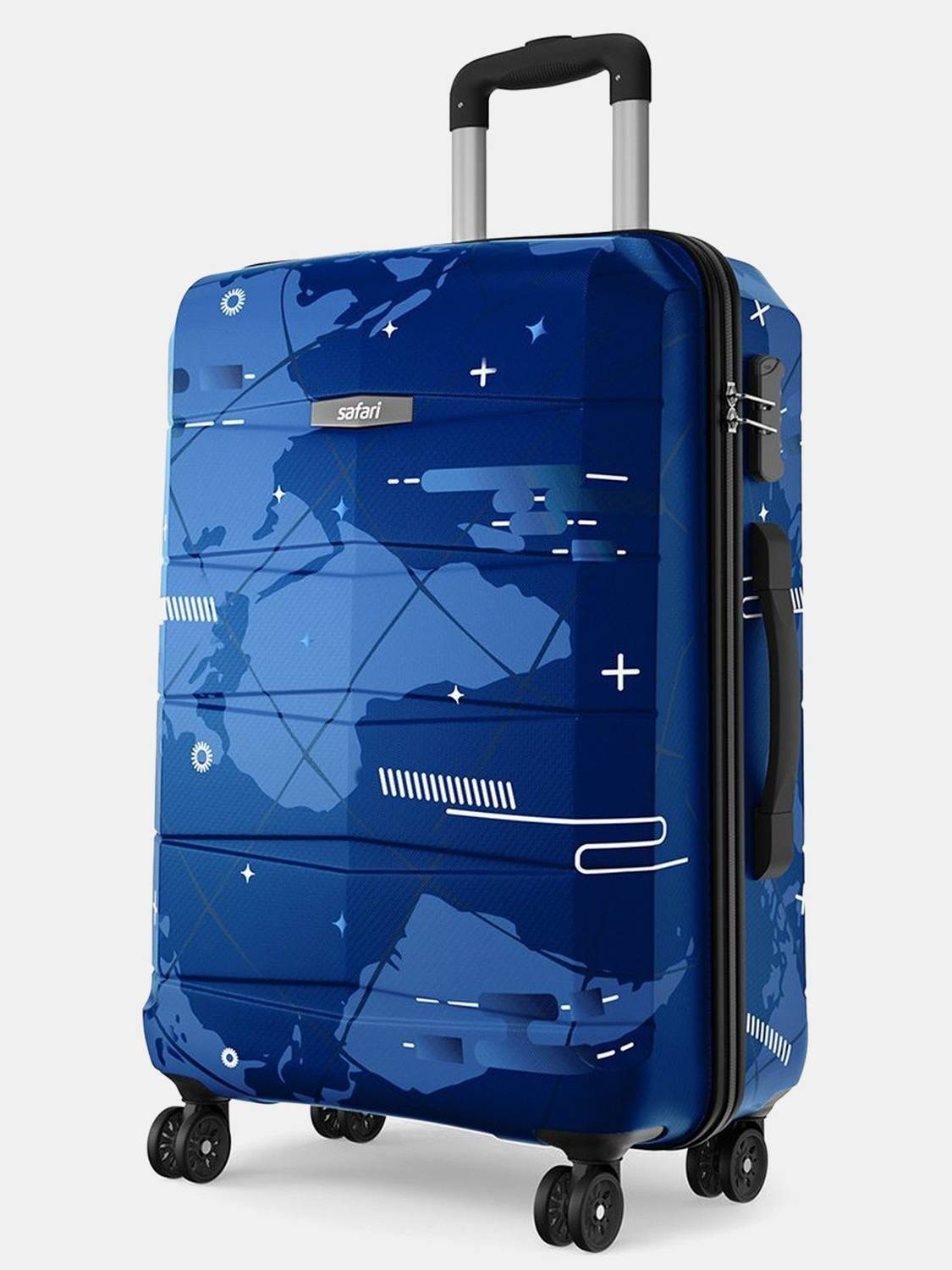 SAFARI Large Check-in Suitcase (76 cm) 4 Wheels - Nightsky Neo 77