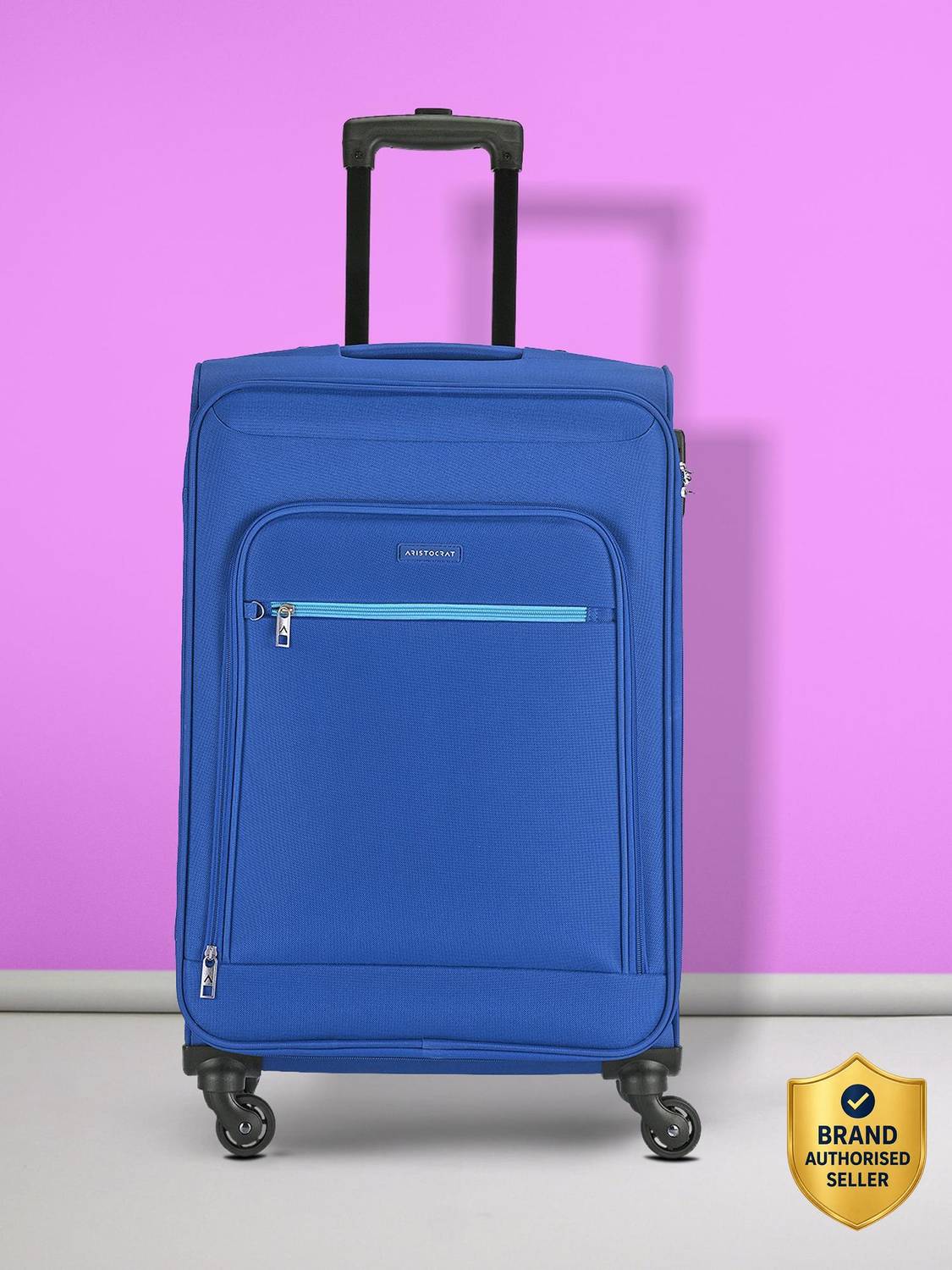 ARISTOCRAT NILE 4W EXP STROLLY 76 BRIGHT BLUE Expandable Check-in Suitcase 4 Wheels - 29 inch