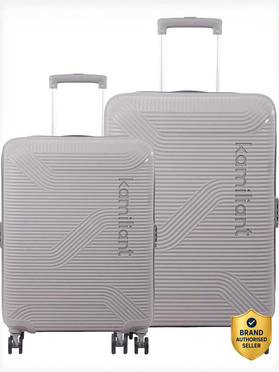 Image of KAMILIANT Suitcase trolley bag set of 2 (Small & Medium) with 8 wheel & 3 yrs warranty Cabin & Check-in Set 8 Wheels - 26 inch