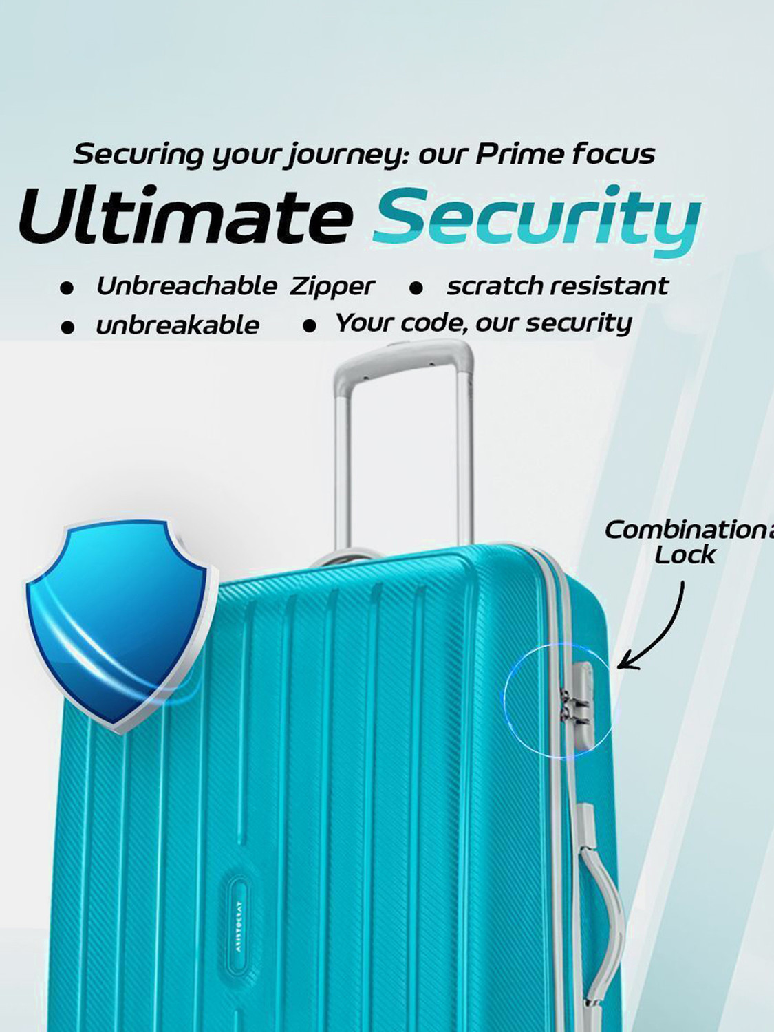 Image of ARISTOCRAT Photon 65 - Hardbody Trolley Bag Check-in Suitcase 4 Wheels - 25 inch