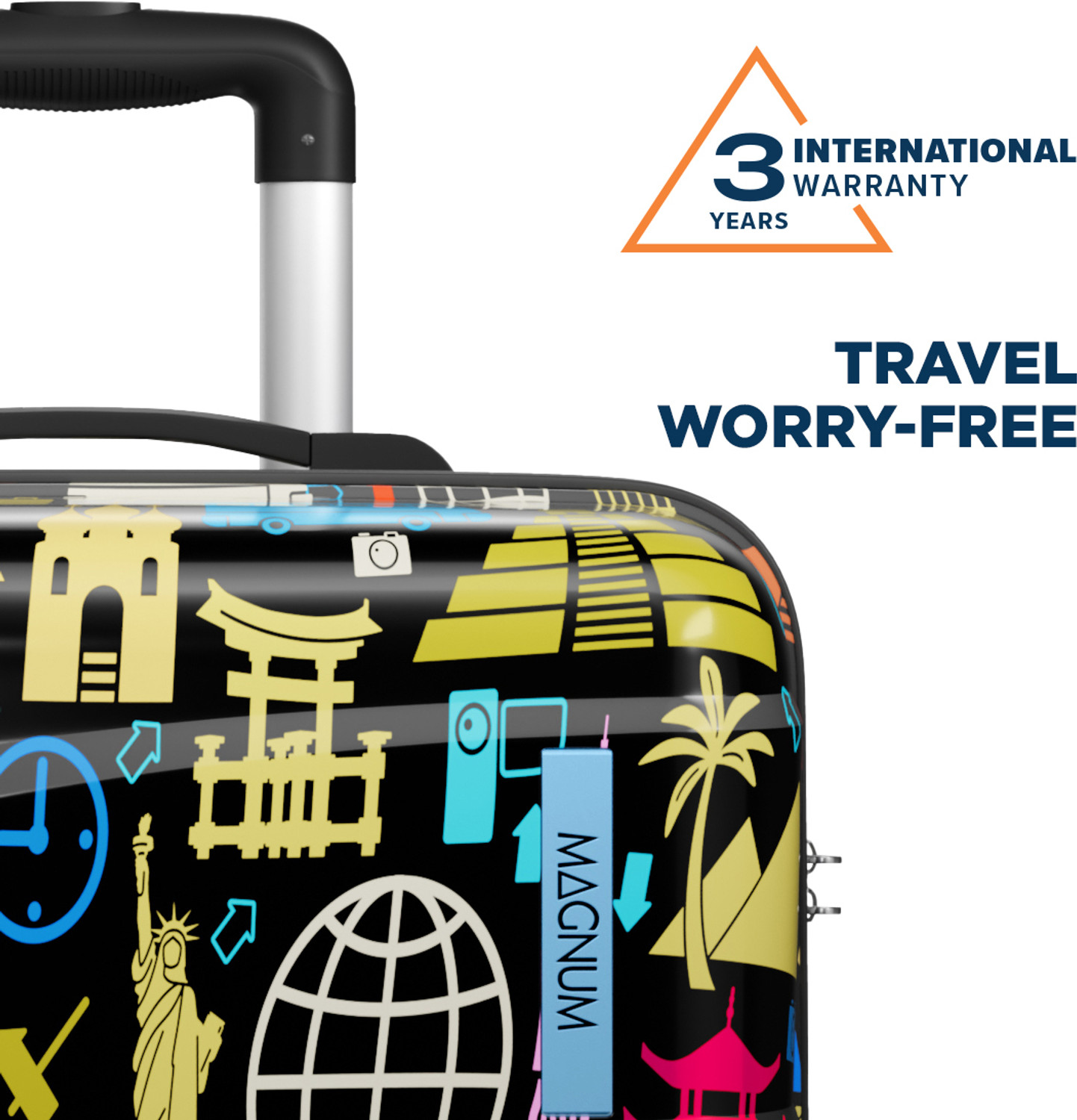 Image of Safari WANDERLUST PLUS 75 4W PRINTED Check-in Suitcase 8 Wheels - 31 Inches