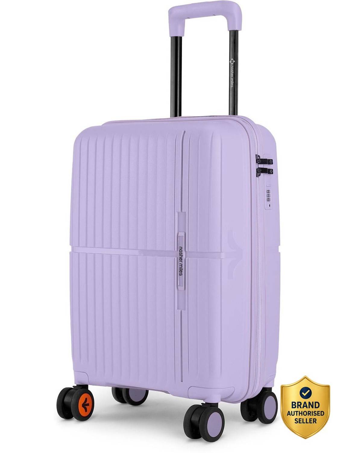 NASHER MILES Springfield Hard-Sided Polypropylene Pastel Purple 55cm Trolley Bag Cabin Suitcase 8 Wheels - 20 inch Pastel Purple - Price in India | Flipkart.com