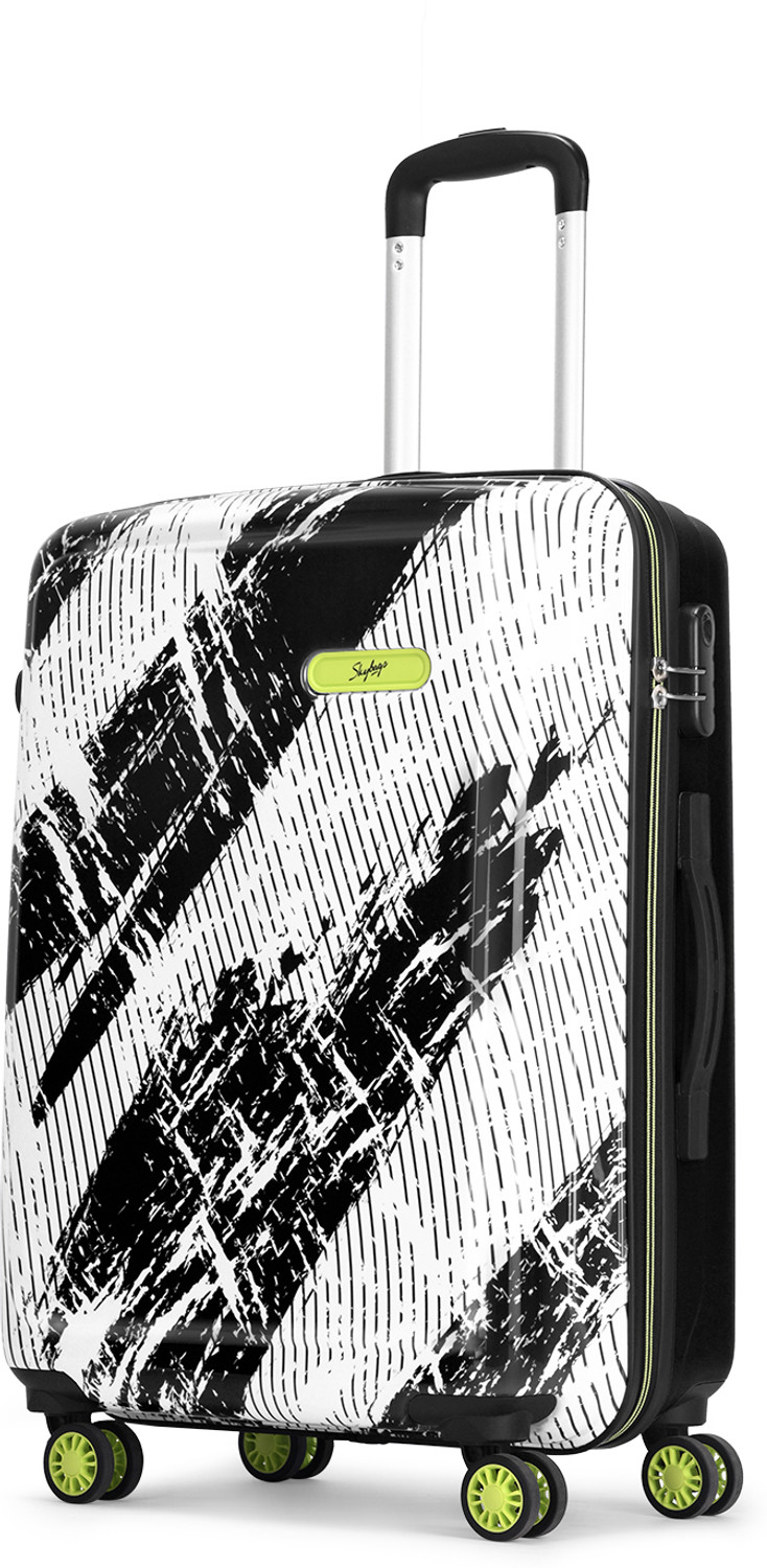 Image of SKYBAGS Stroke Neo Printed Hard Side Trolley Bag Lightweight, Stylish Travel Luggage Check-in Suitcase 8 Wheels - 26 Inch