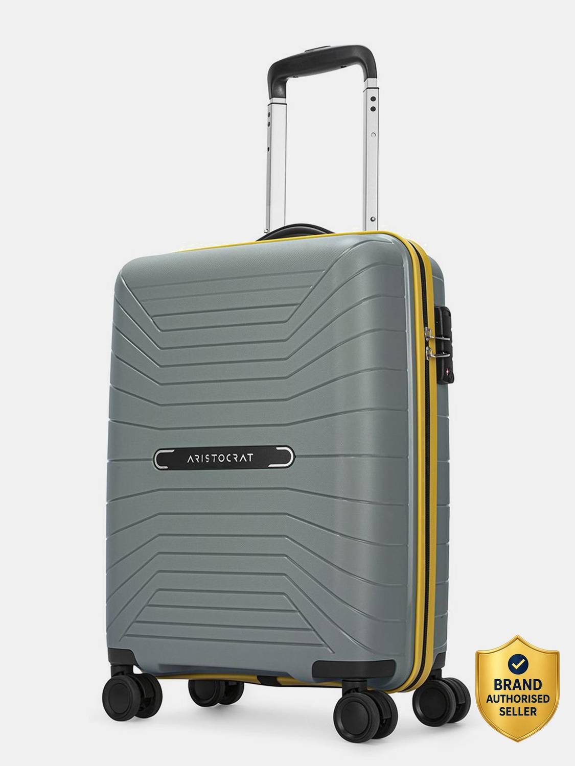 ARISTOCRAT Carnival Pro Polypropylene | Trolley Bag With TSA Lock Cabin Suitcase 8 Wheels - 22 Inch