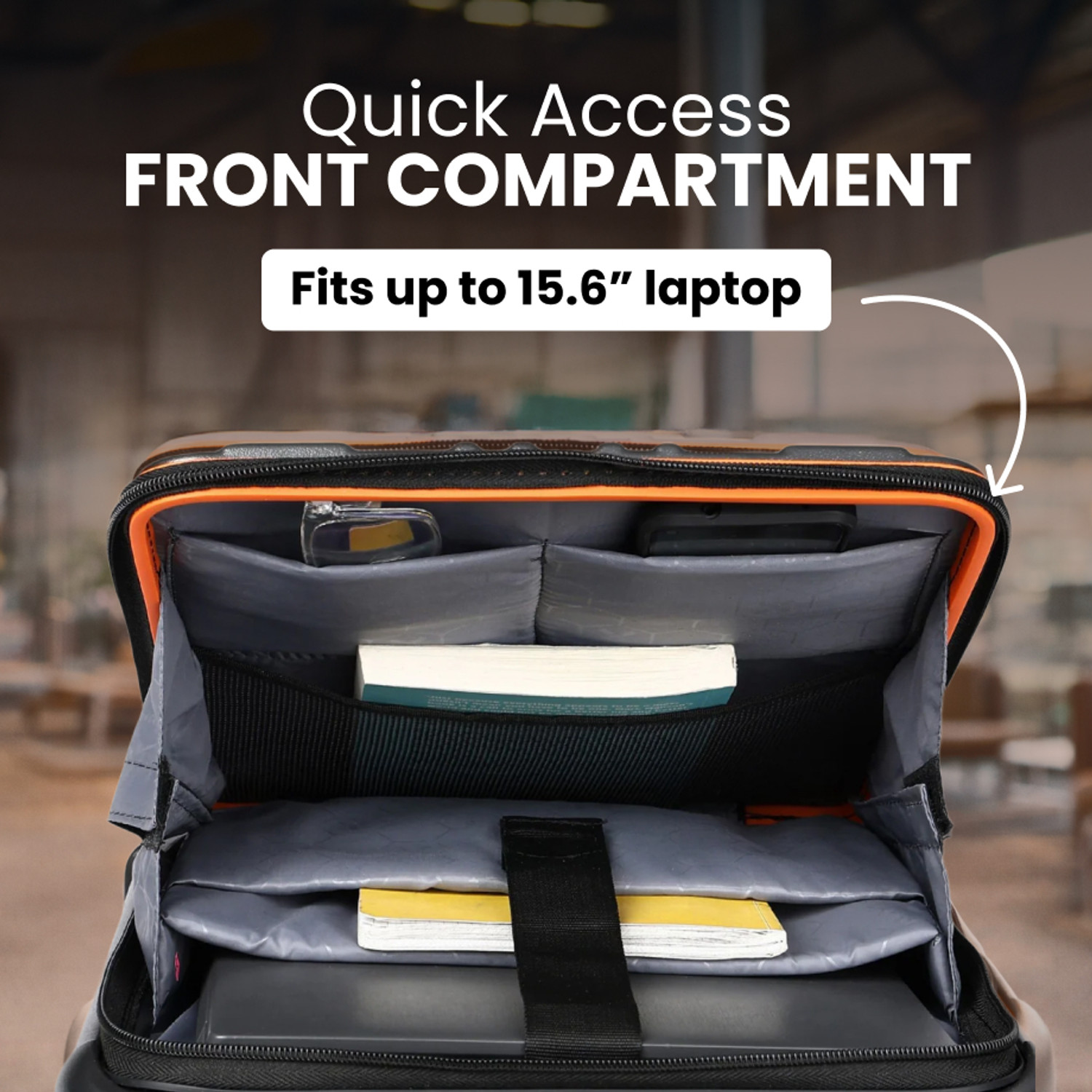 Image of HRX Force Urban Laptop 2.0 - Twill Cabin Suitcase 8 Wheels - 22 inch