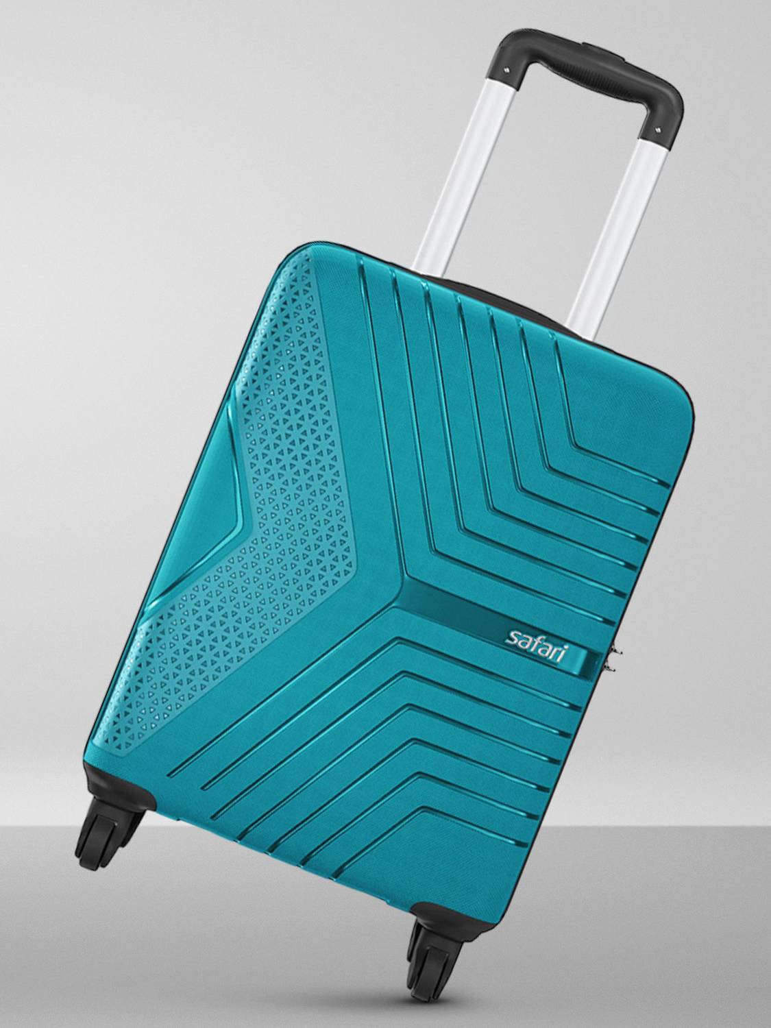 SAFARI ZENO 55 Cabin Suitcase 4 Wheels - 22 inch TEAL GREEN