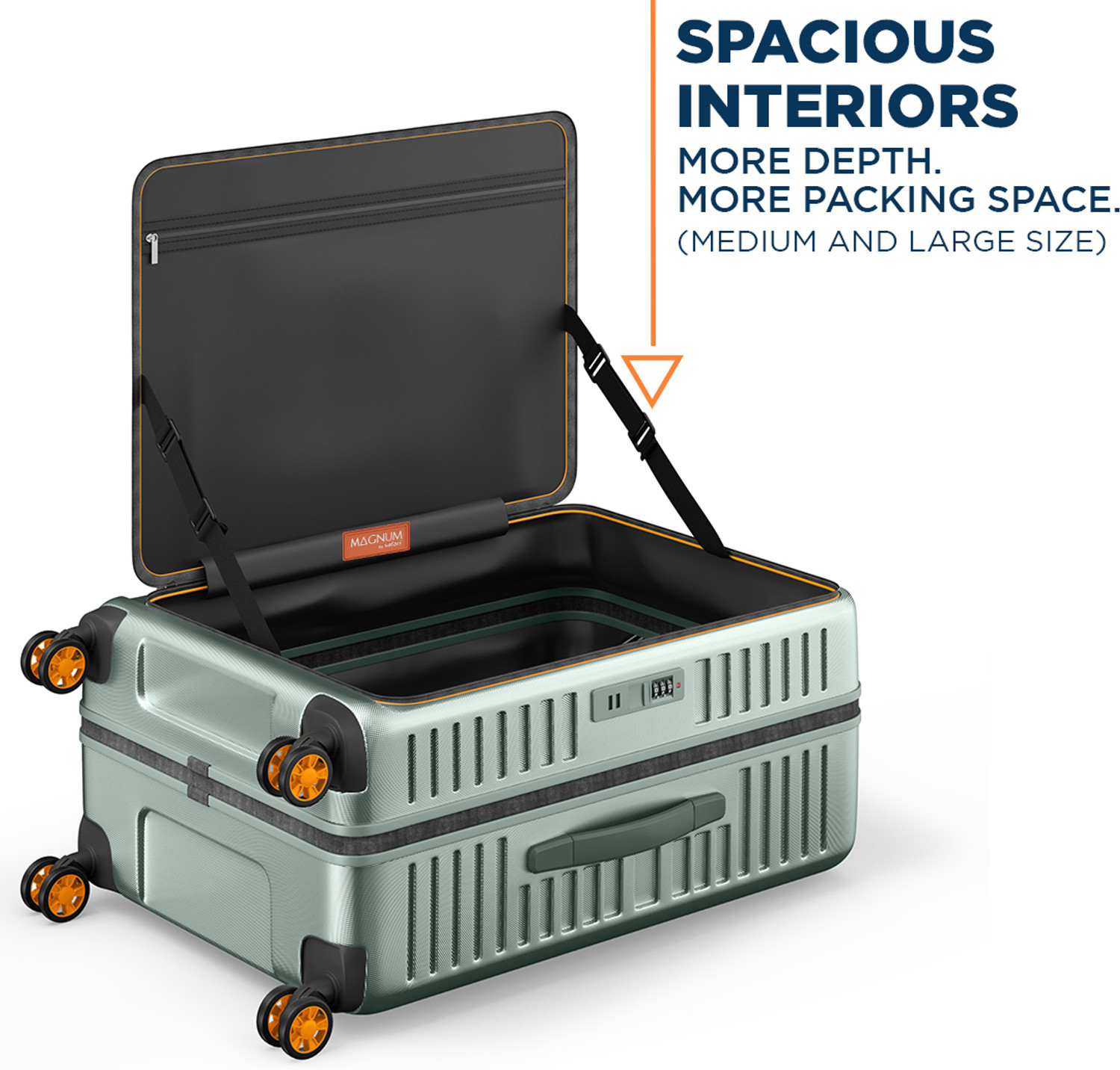Image of Safari THERON 55 /66 /77 4W DUSK GREEN Cabin & Check-in Set 8 Wheels - 30 Inches