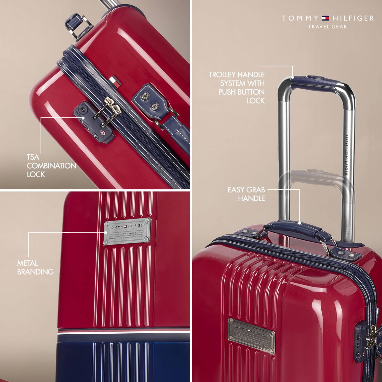 Tommy Hilfiger Twins Pro 30 Inch 8 Wheel Suitcase - Image 4