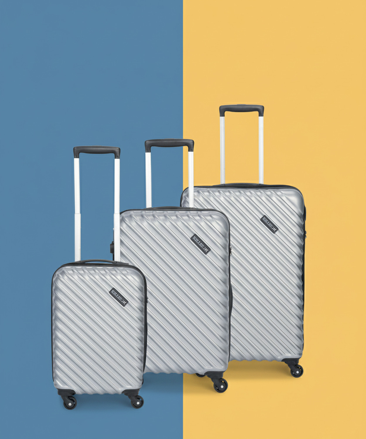 Image of KILLER Stripex Set (28 inch+24 inch+20 inch) Check-in Suitcase 4 Wheels - 28 inch