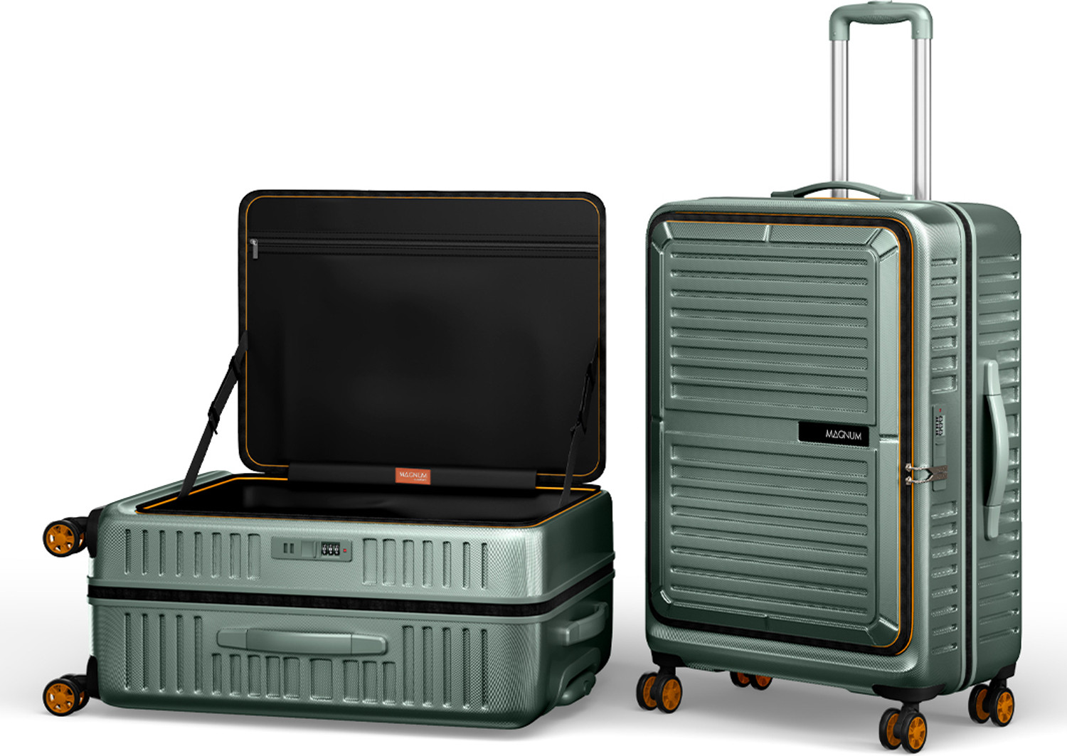 Image of Safari THERON 66 4W DUSK GREEN Check-in Suitcase 8 Wheels - 25 Inches