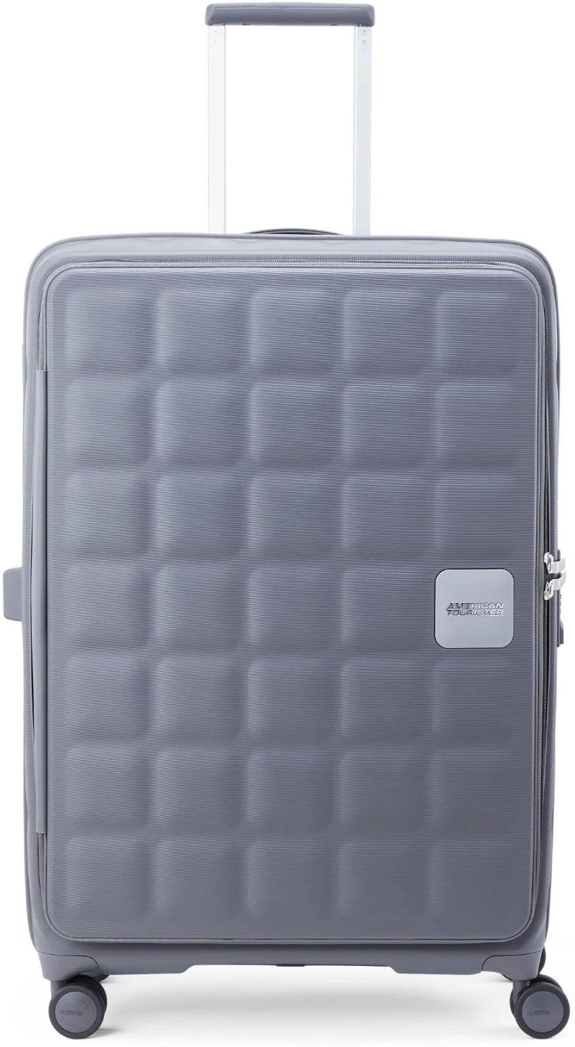Image of AMERICAN TOURISTER Premium front open expandable Suitcase trolley bag with 8 Wheels, TSA lock Expandable Check-in Suitcase 8 Wheels - 31 inch