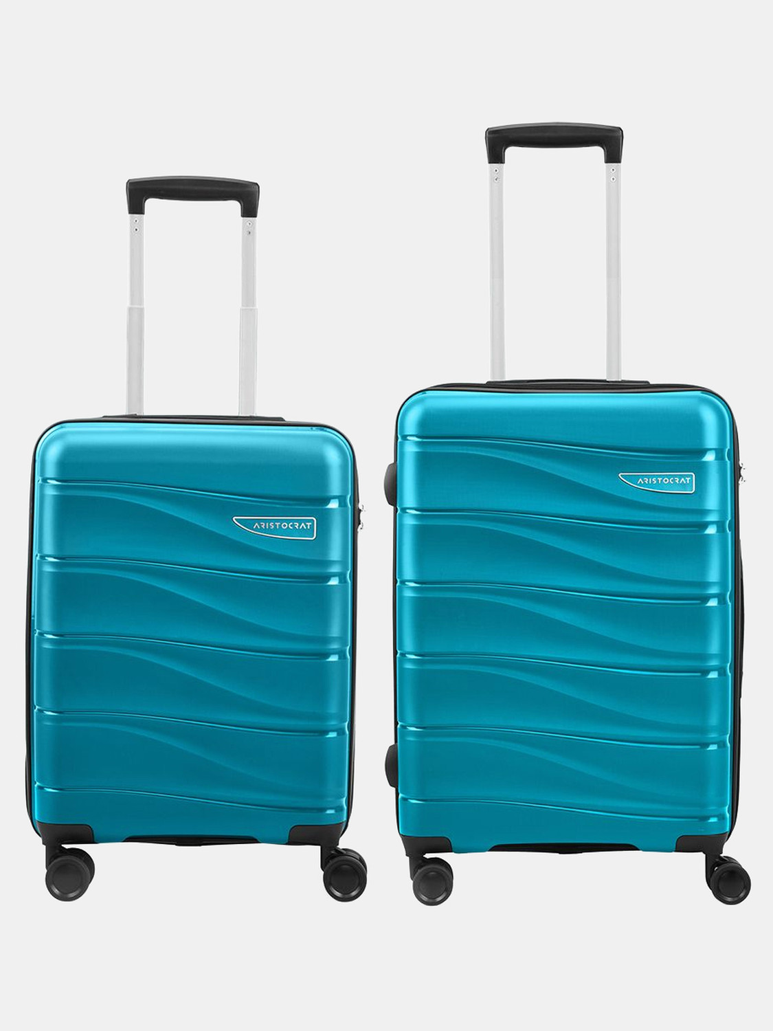 Image of ARISTOCRAT Olympus Set of 2 (Small 55cm | Medium 66cm) - Trolley Bag Cabin & Check-in Set 8 Wheels - 26 Inch