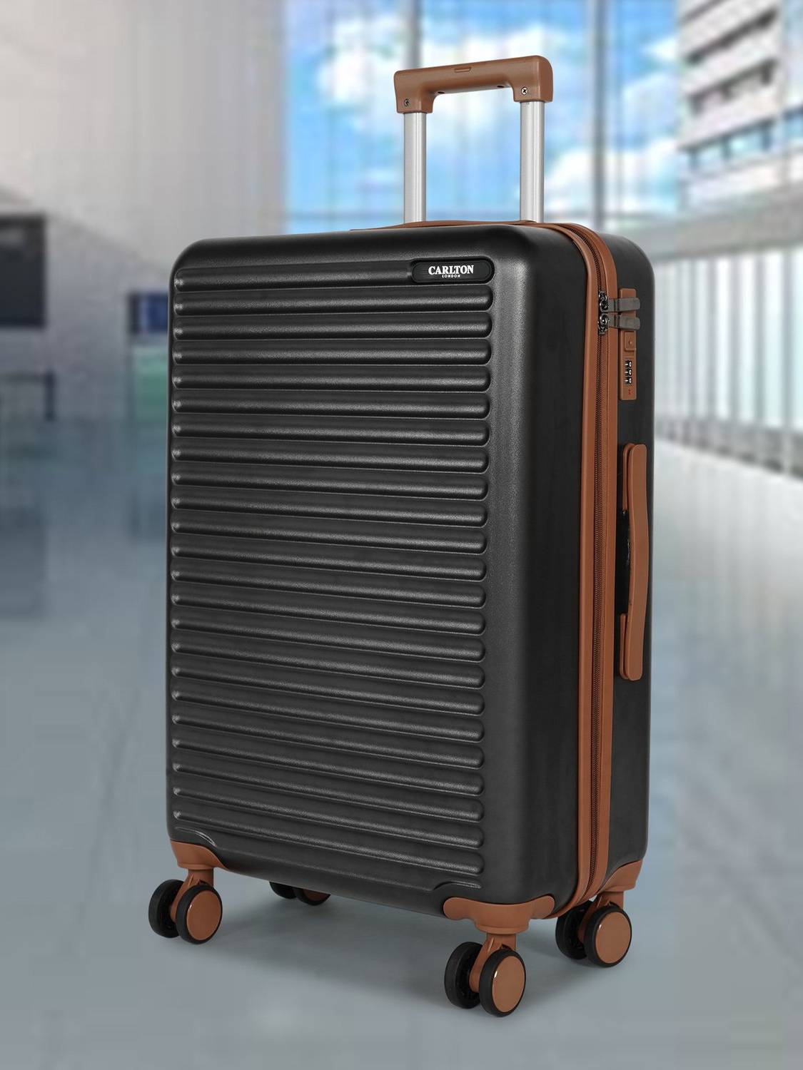 CARLTON LONDON Brixton Check-in Suitcase 8 Wheels - 30 inch
