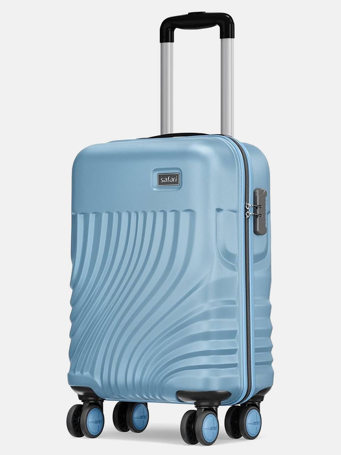 SAFARI KEPLAR 55 Cabin Suitcase 8 Wheels - 22 inch PEARL BLUE