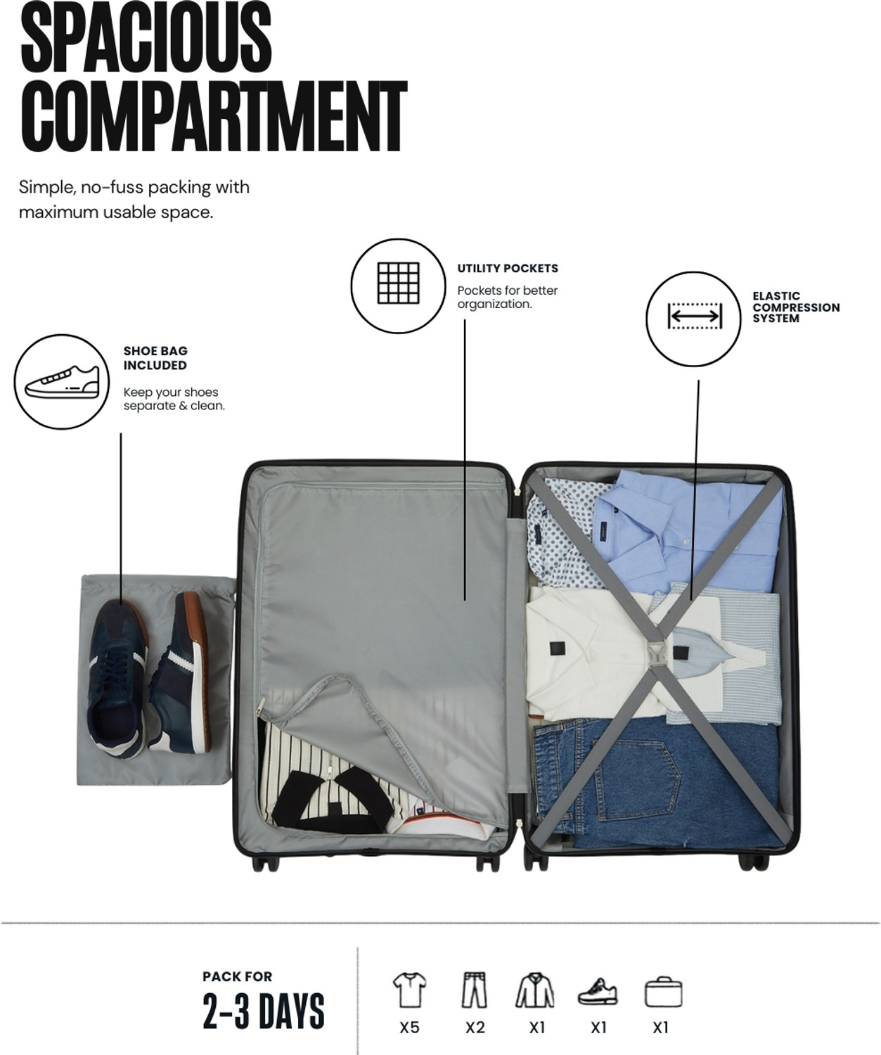 Image of Snitch Vector Cabin Suitcase 8 Wheels - 23 inch