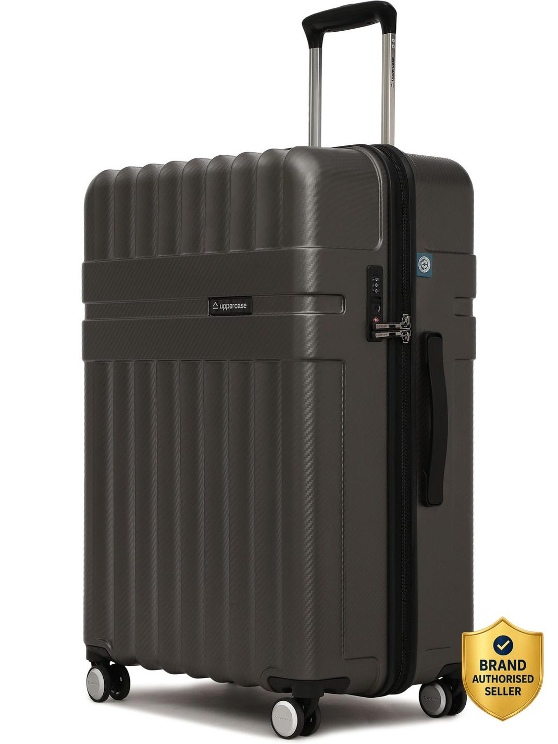 Image of Uppercase Spector Sustainable Trolley Bag, 8 Wheel Luggage, TSA Lock & Anti-Theft Zippers Cabin & Check-in Set 8 Wheels - 28 28