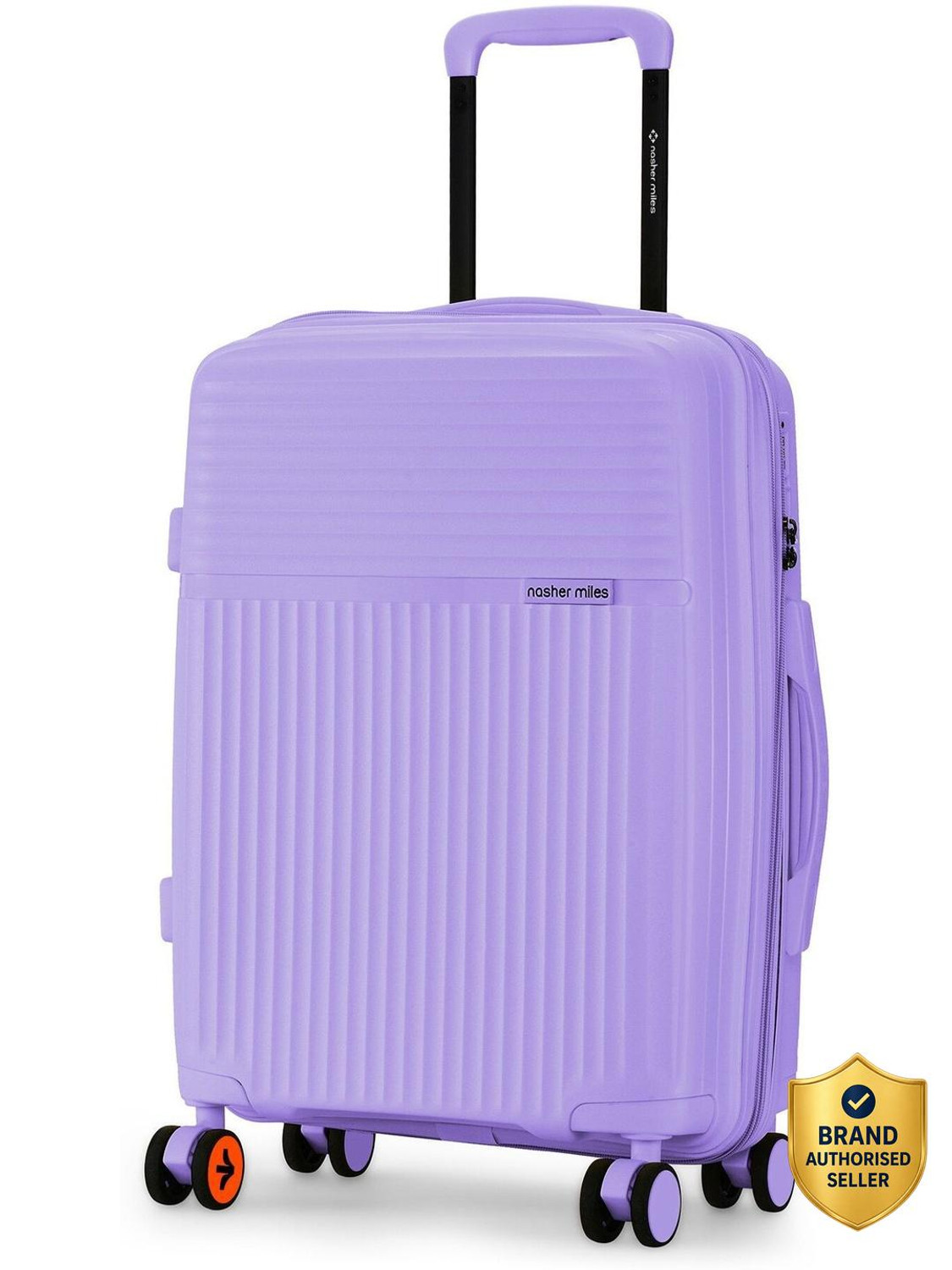 Image of NASHER MILES Krabi Expander Hardside Polypropylene Cabin Pastel Purple 55cm Trolley Bag Expandable Cabin Suitcase 8 Wheels - 20 inch