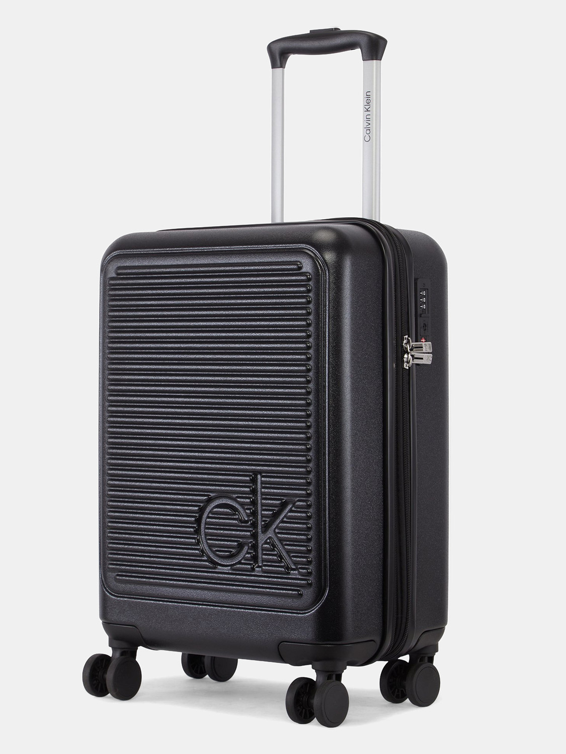 Image of Calvin Klein Small Cabin Suitcase (54 cm) 8 Wheels - HORIZON - Black