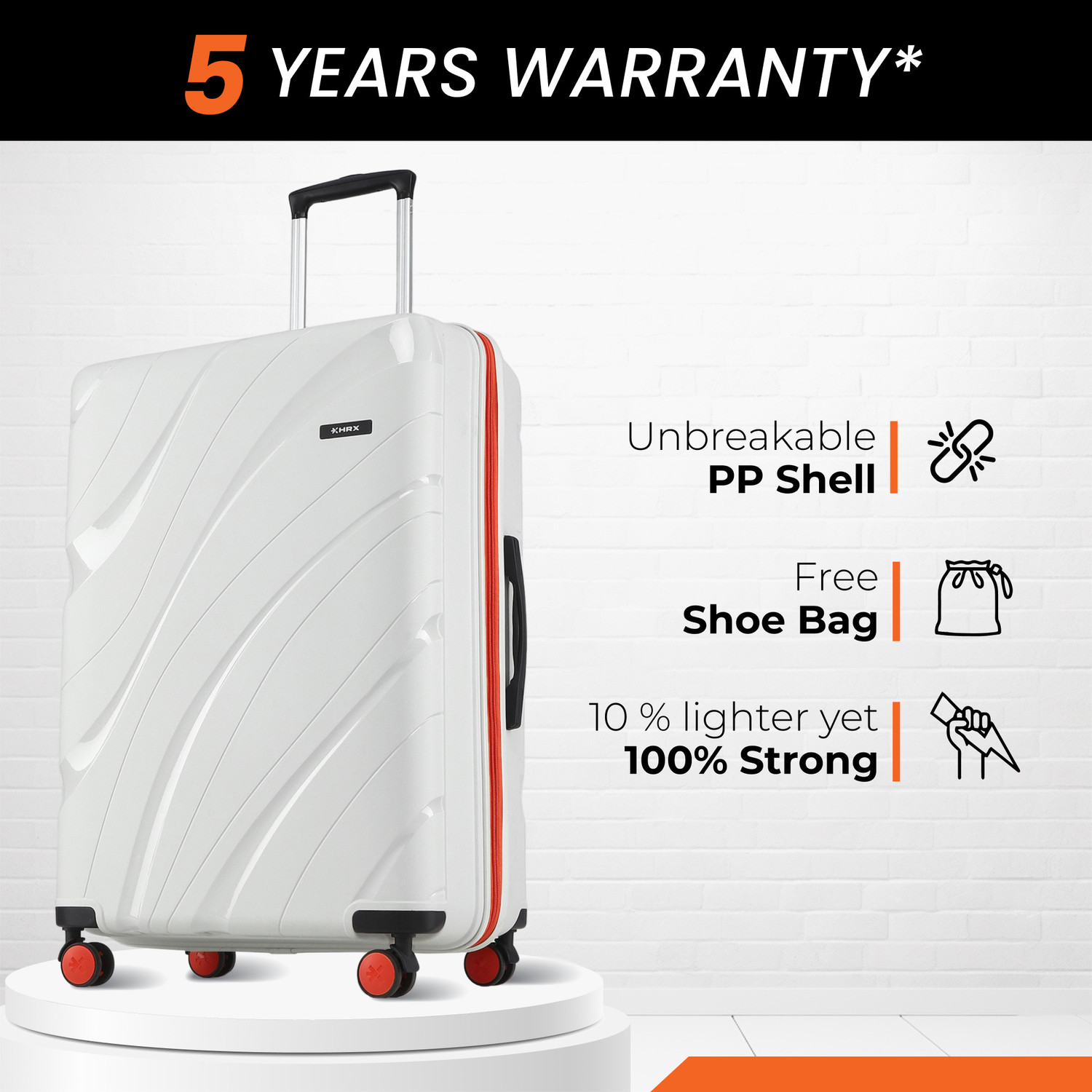 Image of HRX Madrid Check-in Suitcase 8 Wheels - 30 inch