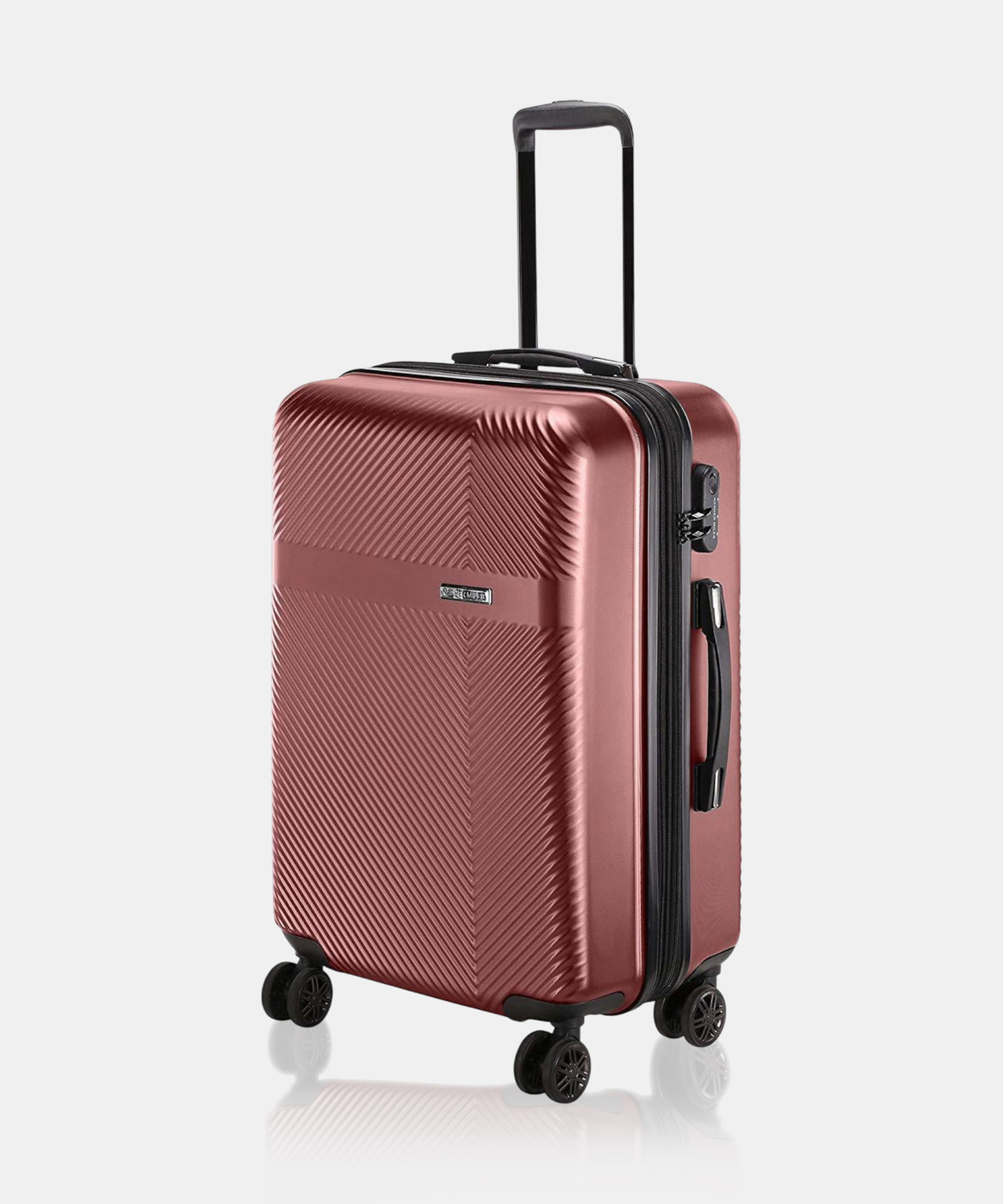 Image of NASHER MILES Fifth Avenue Expander Hard-Side Polycarbonate Check-in Luggage Bag Maroon 28 Inch | 75CM Trolley Bag Expandable Check-in Suitcase 4 Wheels - 28 inch