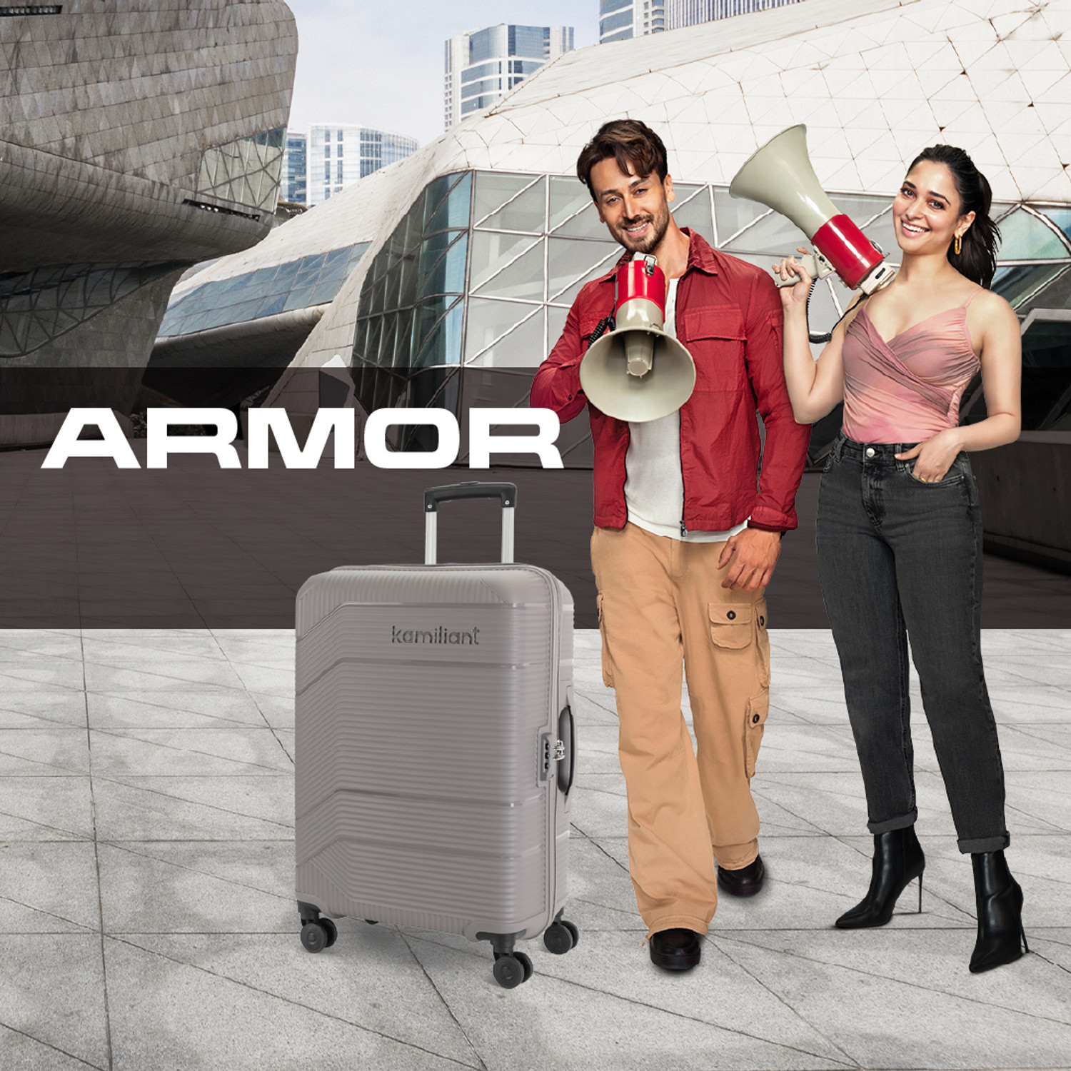 Image of KAMILIANT by American Tourister ARMOR Check-in Suitcase 8 Wheels - 30 inches