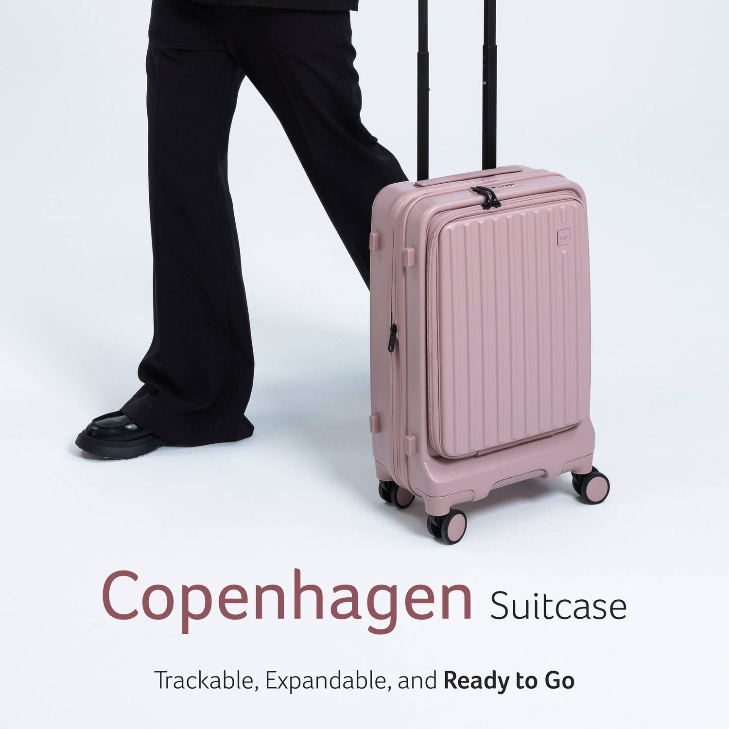 Acer Copenhagen Expandable Cabin Suitcase 8 Wheels - 20 Inch