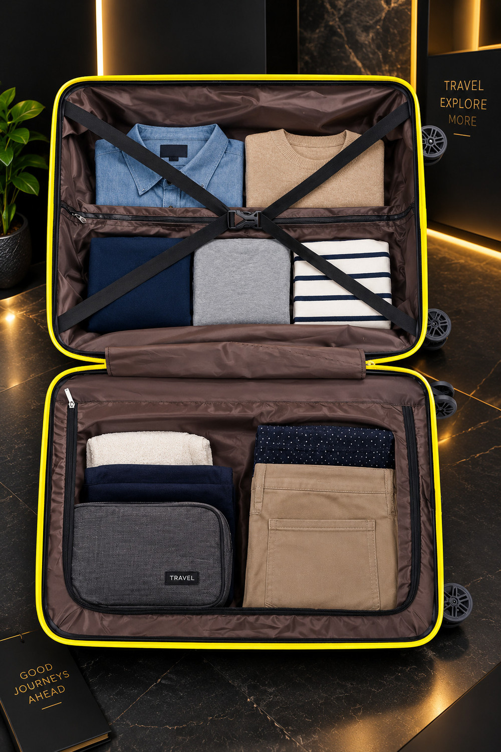 Image of KILLER killeryellowbiding 005 Cabin Suitcase 8 Wheels - 20 inch
