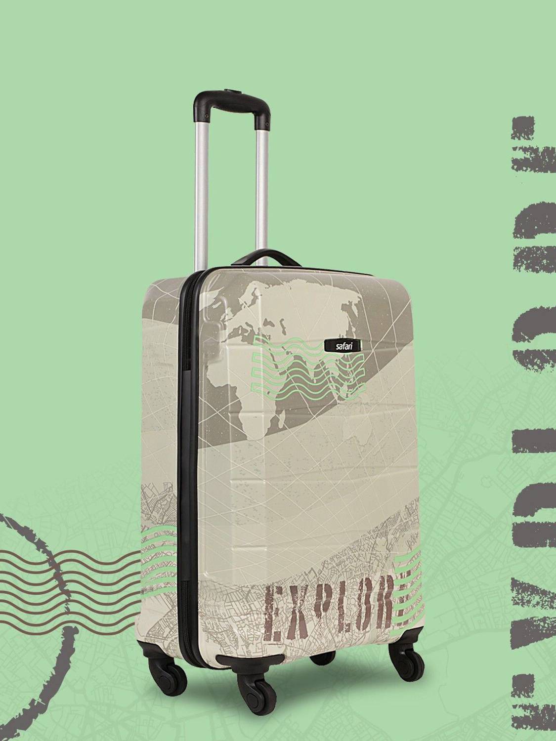 SAFARI EXPLORE 55 22 inch 4 Wheel Suitcase - Image 5