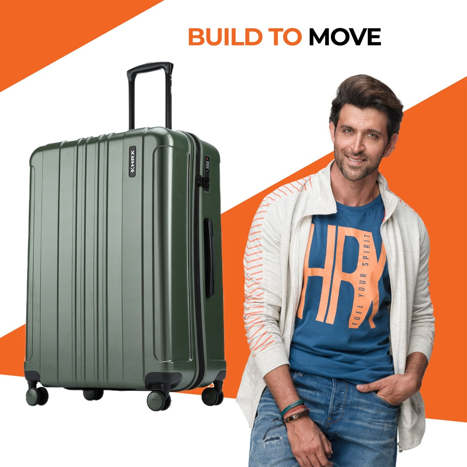 Image of HRX Force Check-in Suitcase 8 Wheels - 31 inch