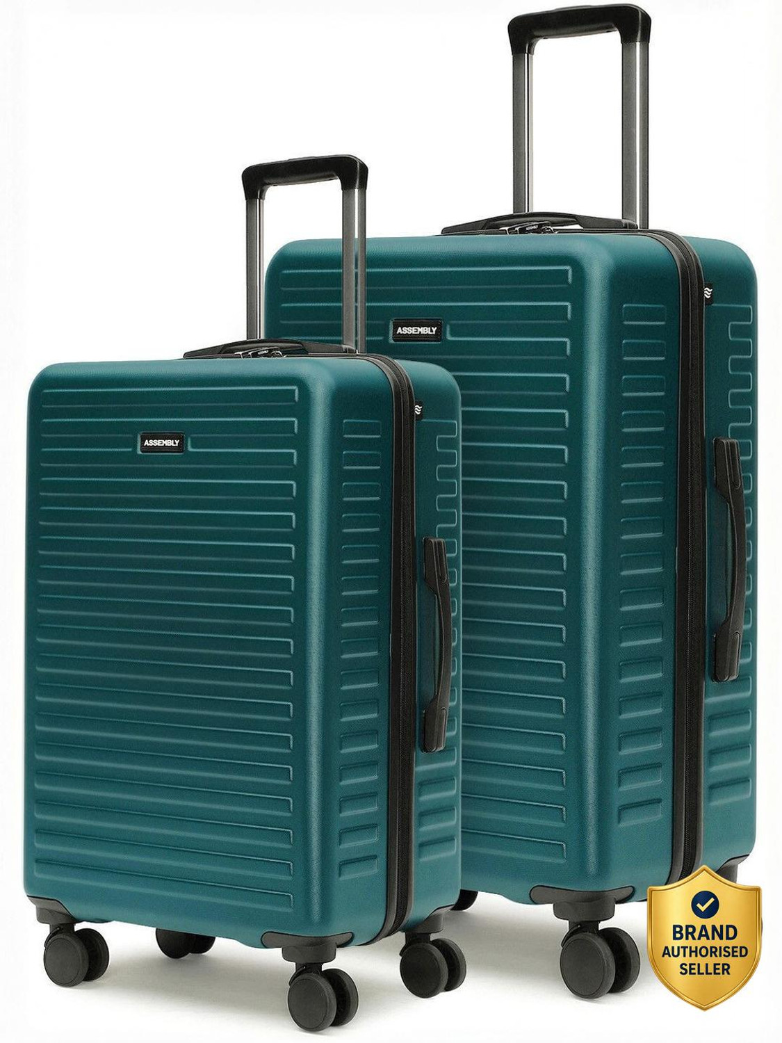 Image of Assembly Polycarbonate Trolley Bag Combo 2 Set - Medium & Large Check-in Suitcase Check-in Suitcase 4 Wheels - 28 inch