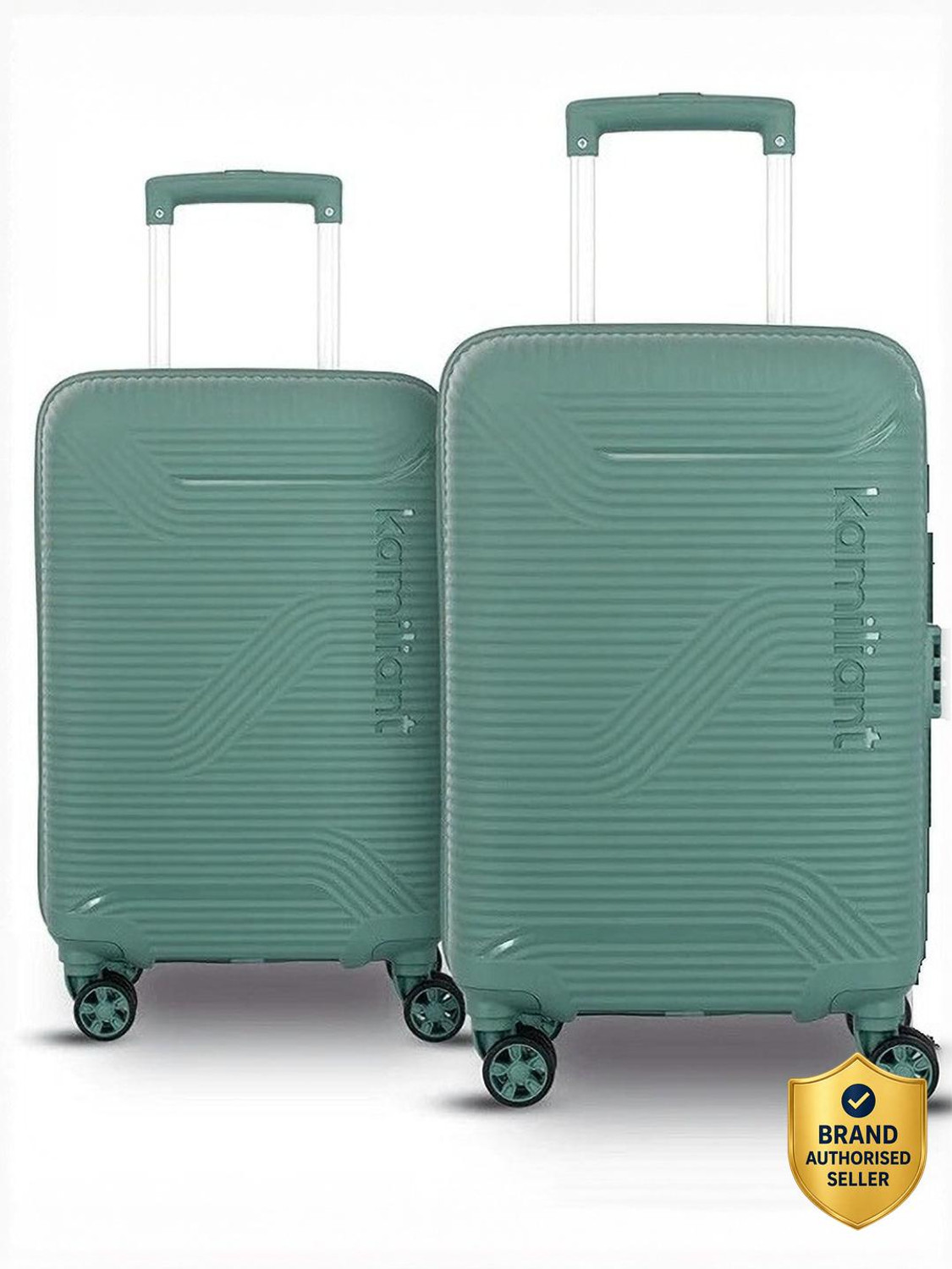 Image of KAMILIANT Suitcase trolley bag set of 2 (Small & Medium) with 8 wheel & 3 yrs warranty Cabin & Check-in Set 8 Wheels - 26 inch