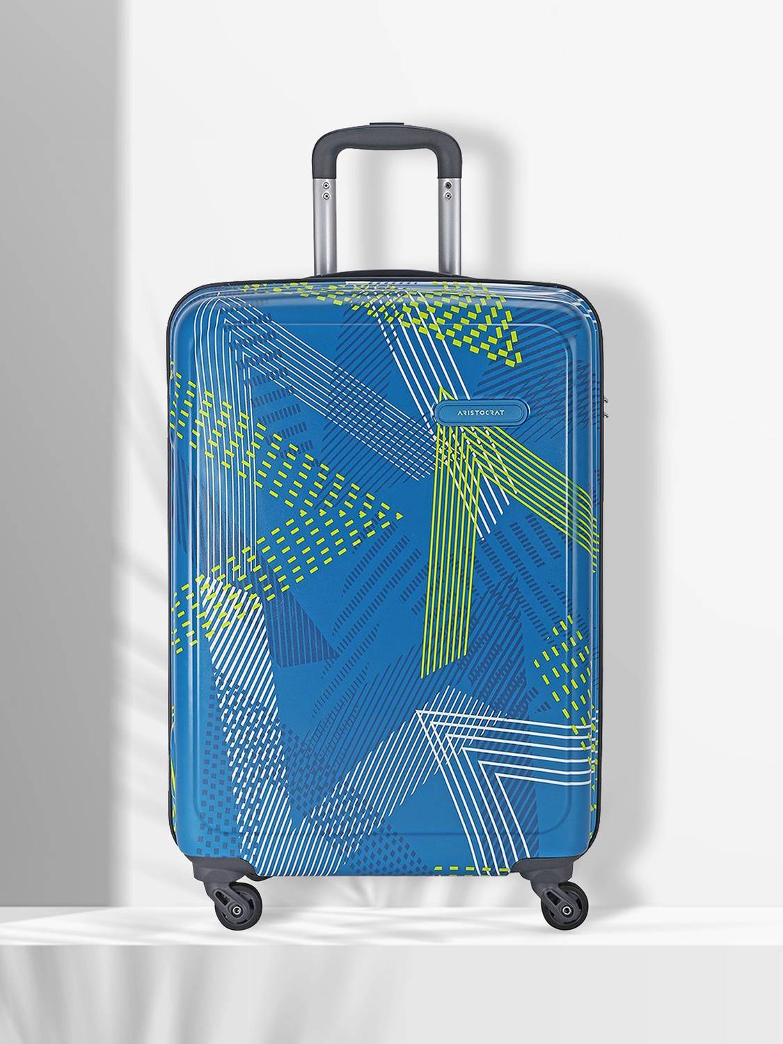 ARISTOCRAT DUAL EDGE STROLLY 55 360° DE-T-BLUE Cabin Suitcase 4