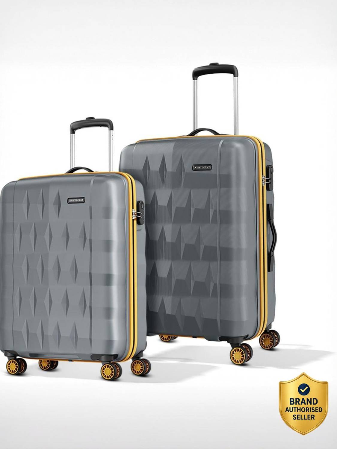 ARISTOCRAT Comet Set of 2 Trolley Bag 56, 66cm, Small+Medium Hard Luggage, 8-Wheel Suitcase Cabin & Check-in Set 8 Wheels - 26 inch Rs. 2376 - Flipkart