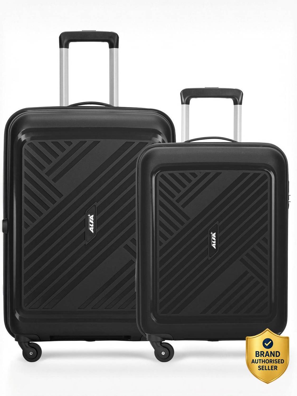 ALFA by VIP Rhino 2 (Small 55cm| Medium 65cm) - Trolley Bag Cabin & Check-in Set 8 Wheels - 26 Inch