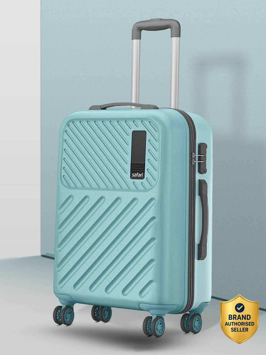Image of SAFARI Medium Check-in Suitcase (66 cm) 8 Wheels - ZODIAC 66 - Teal