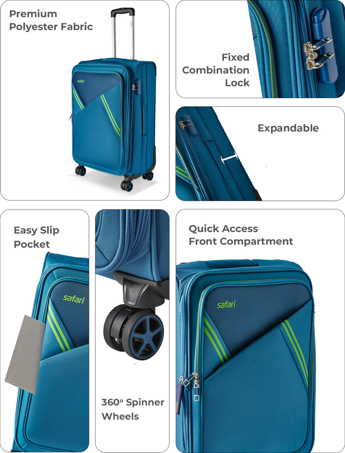 Image of SAFARI Swift Neo Expandable Check-in Suitcase 8 Wheels - 27 inch