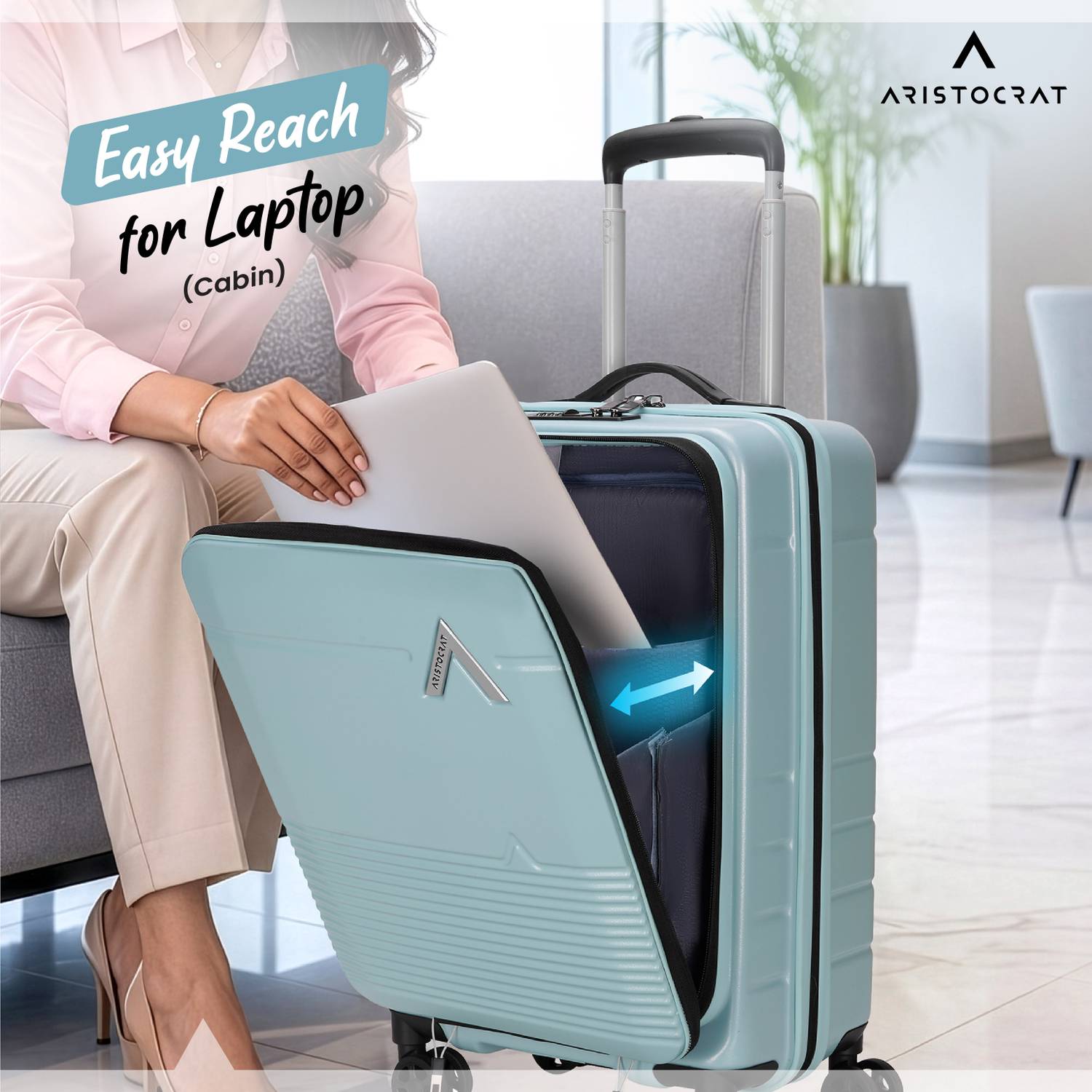 ARISTOCRAT Orbit Plus 31 Inch Laptop Trolley Bag Pack of 3 - Image 3