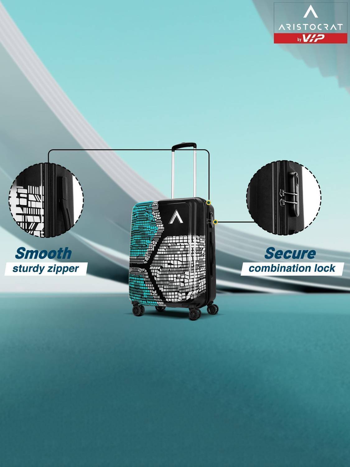 ARISTOCRAT Bruce 21 Inch 8-Wheel Cabin Suitcase - Image 4