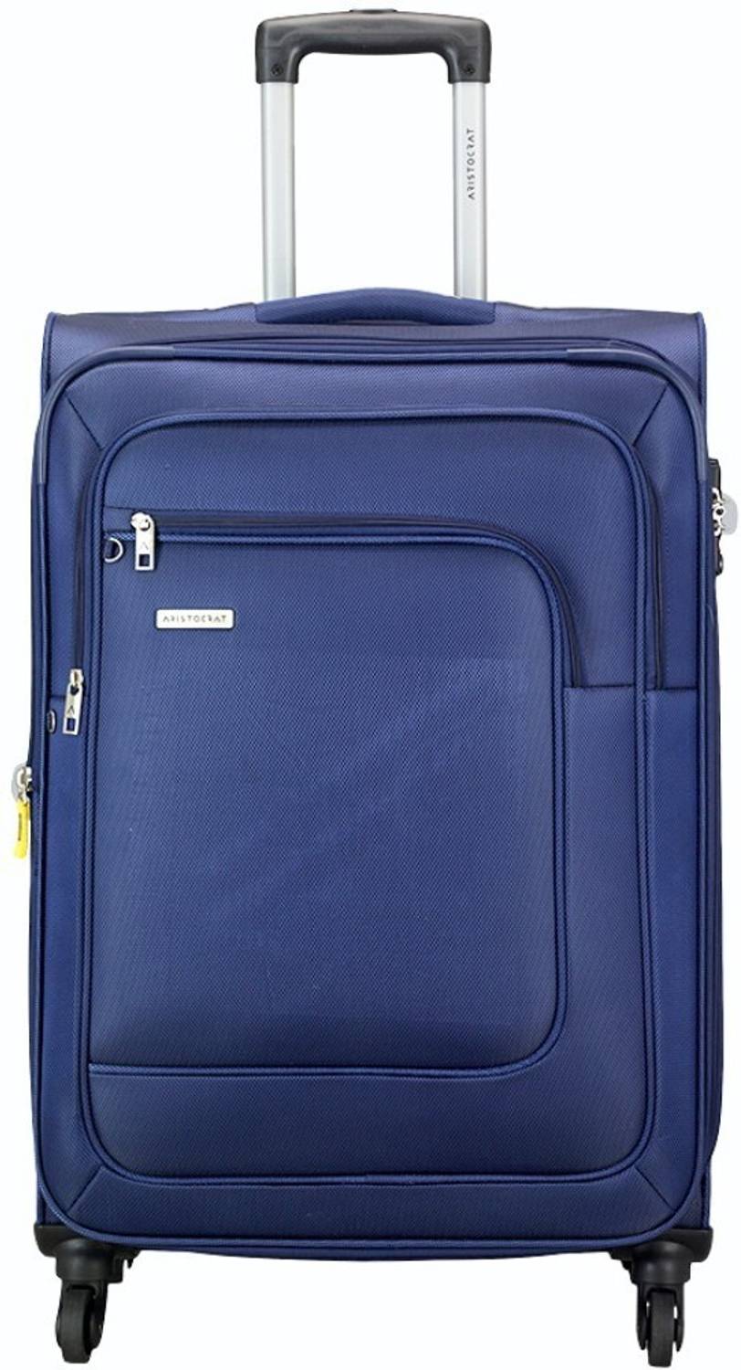 ARISTOCRAT 4W EXP Strolly 71 Blue Expandable  Check-in Suitcase 4 Wheels - 27 inch