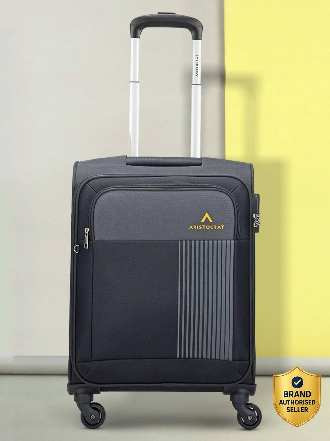 ARISTOCRAT 55 - Softbody Trolley Bag Cabin Suitcase 4 Wheels - 22 Inch