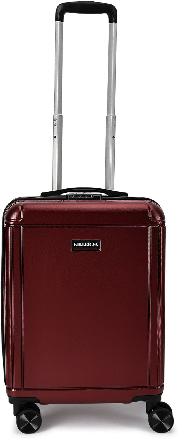 Image of KILLER Box-Light-Weight & Durable Polycarbonate Deep Red- Hard Luggage Check-in Suitcase 8 Wheels - 20 Inch